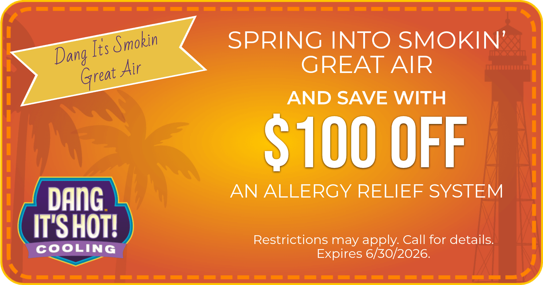 Save with $100 OFF an allergy relief system