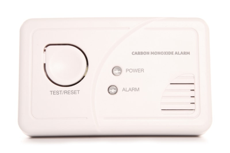 Know The Risks of Carbon Dioxide - Carbon monoxide alarm studio cutout.